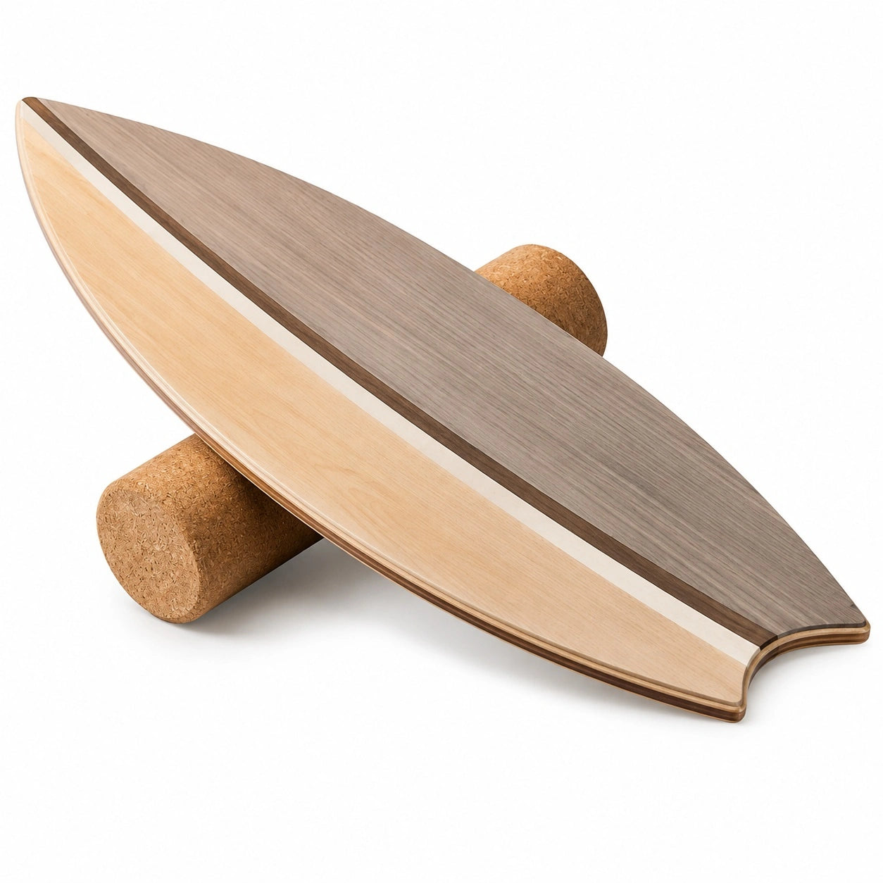Balance Board Holz Natur für Training, 75x30cm