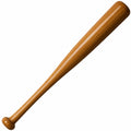 Holz-Baseballschläger Naturfarben - 85 cm