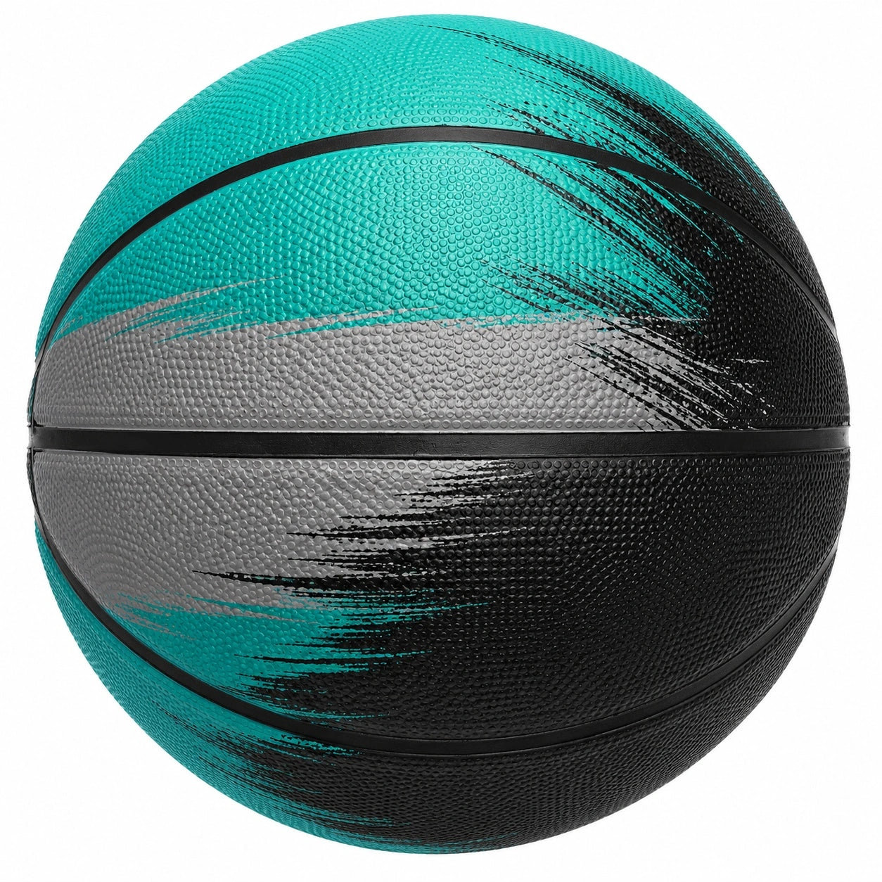 Basketball Outdoor/Indoor Größe 7 Schwarz/Türkis