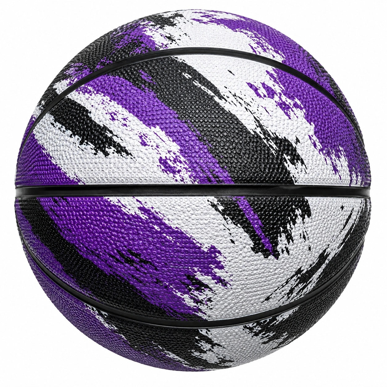 Basketball für Indoor/Outdoor Spiele - Lila/Schwarz/Weiß