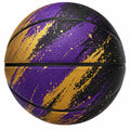 Basketball für den Outdoor-Gebrauch in Lila/Schwarz/Gold