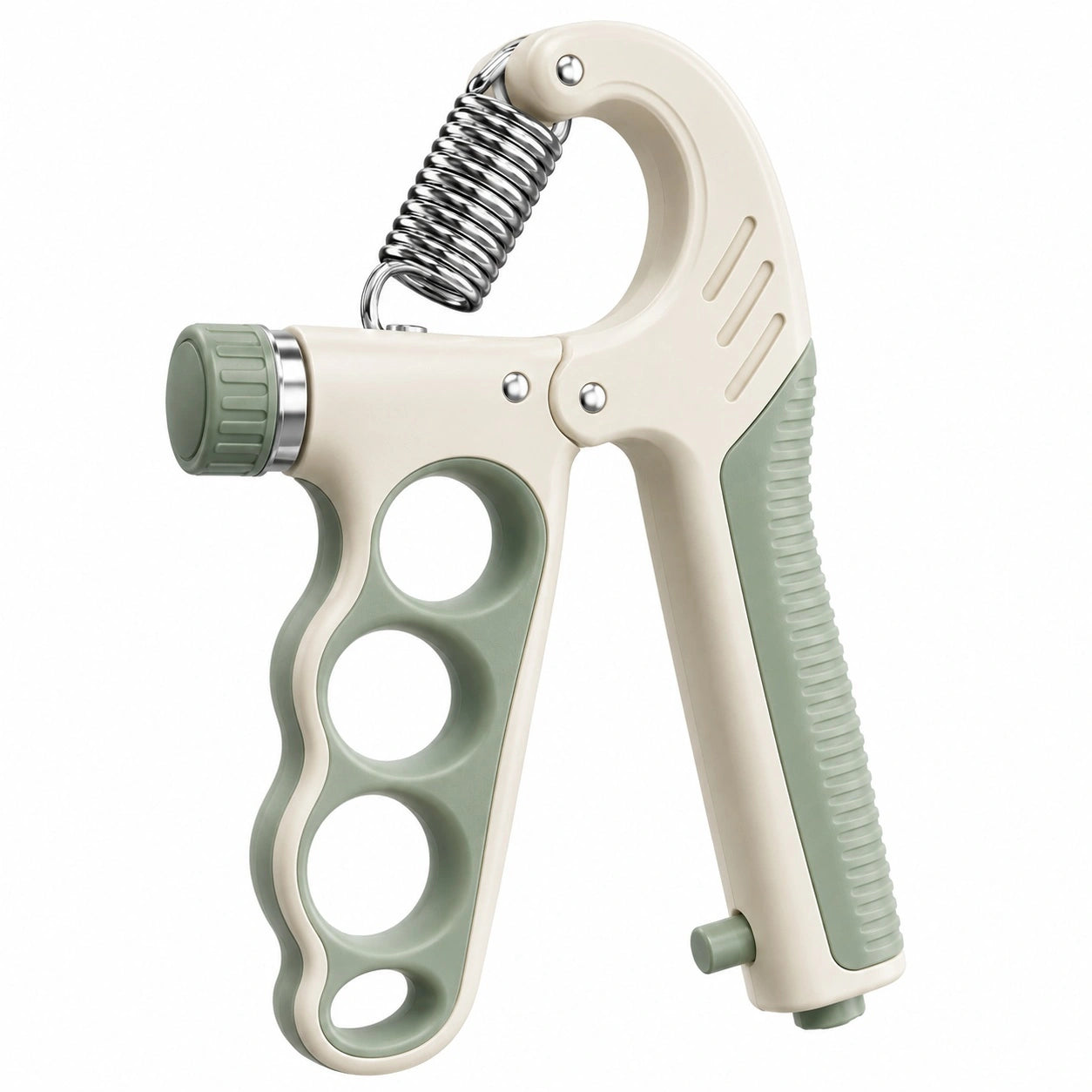 Einstellbarer Handtrainer Beige/Grün 5-60 kg