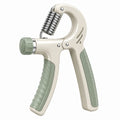 Verstellbarer Handtrainer, Ergonomischer Griff, Beige/Grün