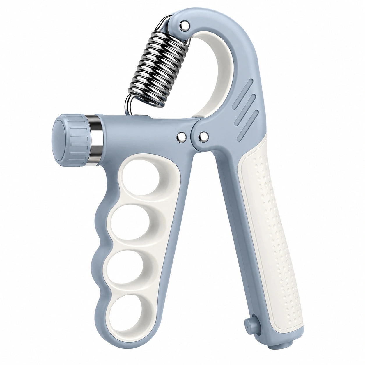 Verstellbarer Handtrainer 5-60 kg für Griffkraft, Blau/Weiß