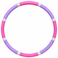 Hula-Hoop-Reifen für Fitness, Schaumstoffüberzug, 100 cm, Pink/Lila