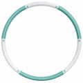 Fitness Hula Hoop abnehmbar in Weiß/Türkis, 98 cm, 1.2 kg