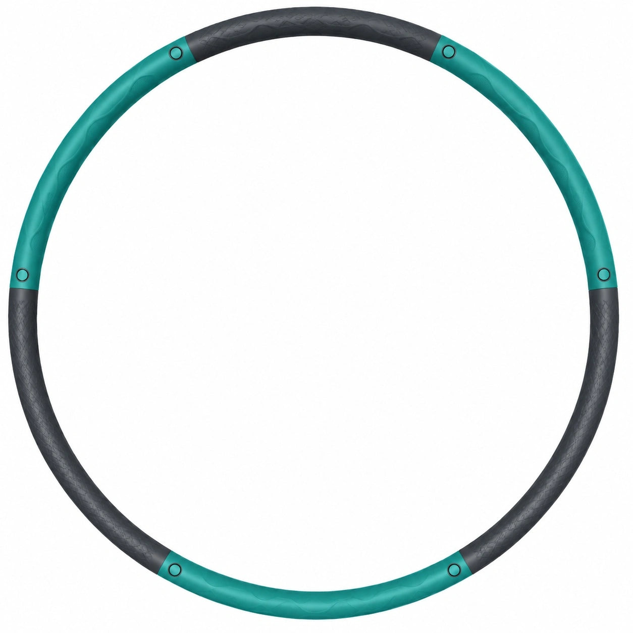 Hula-Hoop Reifen 100 cm Türkis/Schwarz