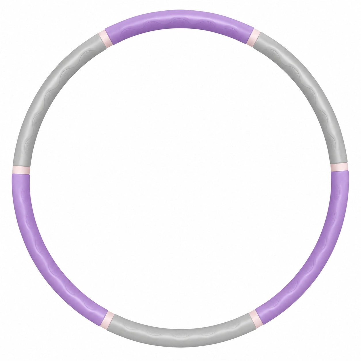 Hula-Hoop-Reifen Lila/Grau 1,2 kg, 100 cm