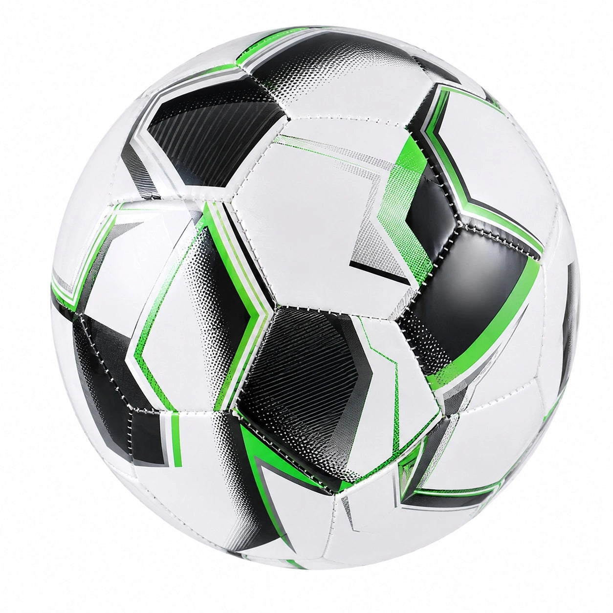 Fußball Größe 5 Weiß/Schwarz/Grün