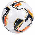 Fußball Trainingsball Größe 5 Weiß/Schwarz/Orange