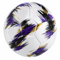 Fußball mit einzigartigem Design in Weiß/Lila/Schwarz/Gold