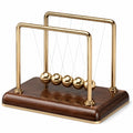 Newton Pendel Schreibtisch Dekoration Gold/Braun