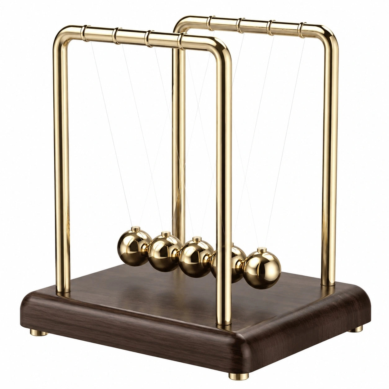 Goldenes Newton Pendel Schreibtischdekoration mit 5 Kugeln