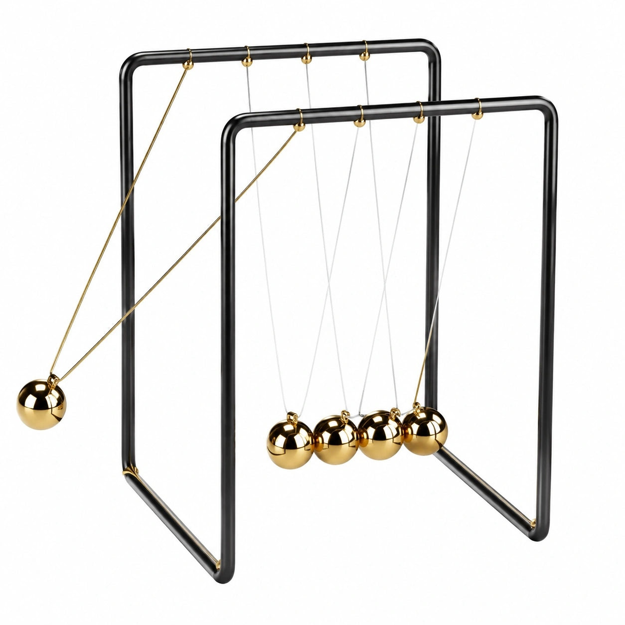 Newton Pendel Kugelspiel Schreibtischdekoration Gold Schwarz