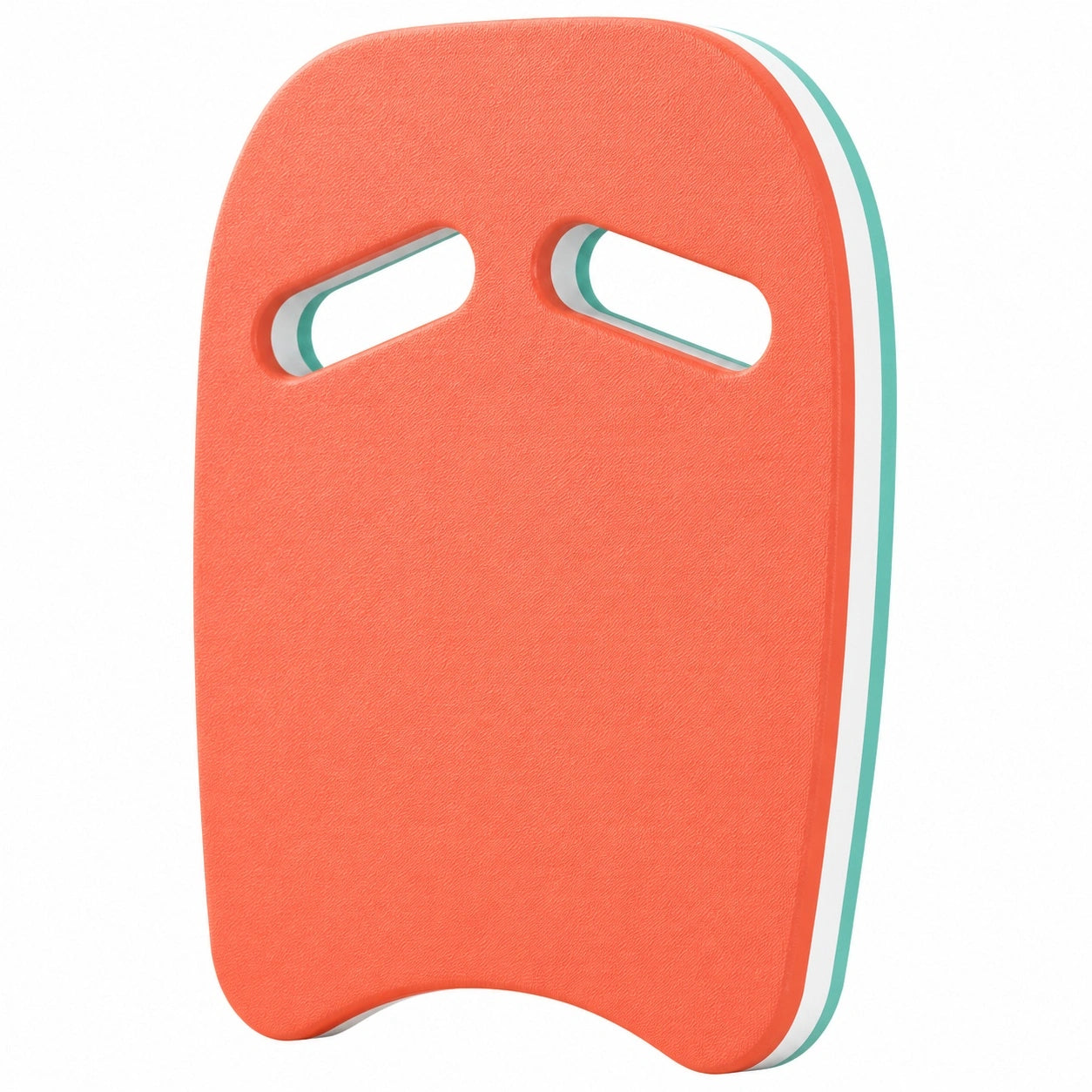 Schwimmbrett mit Griffen in Rot und Mint