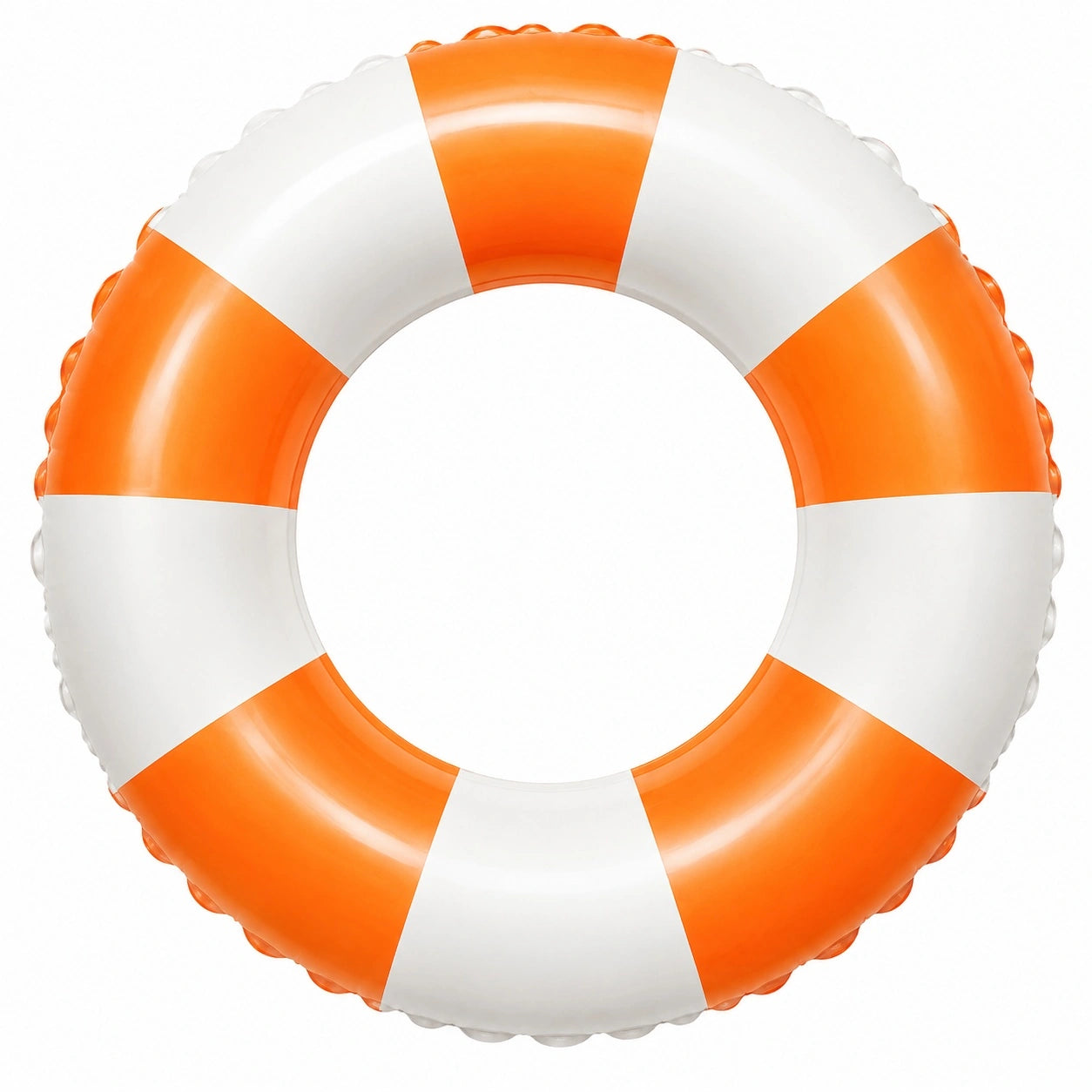 Aufblasbarer Schwimmring 85cm Orange/Weiß