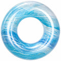 Aufblasbarer Schwimmring mit Wellenmuster 90cm Blau Gold